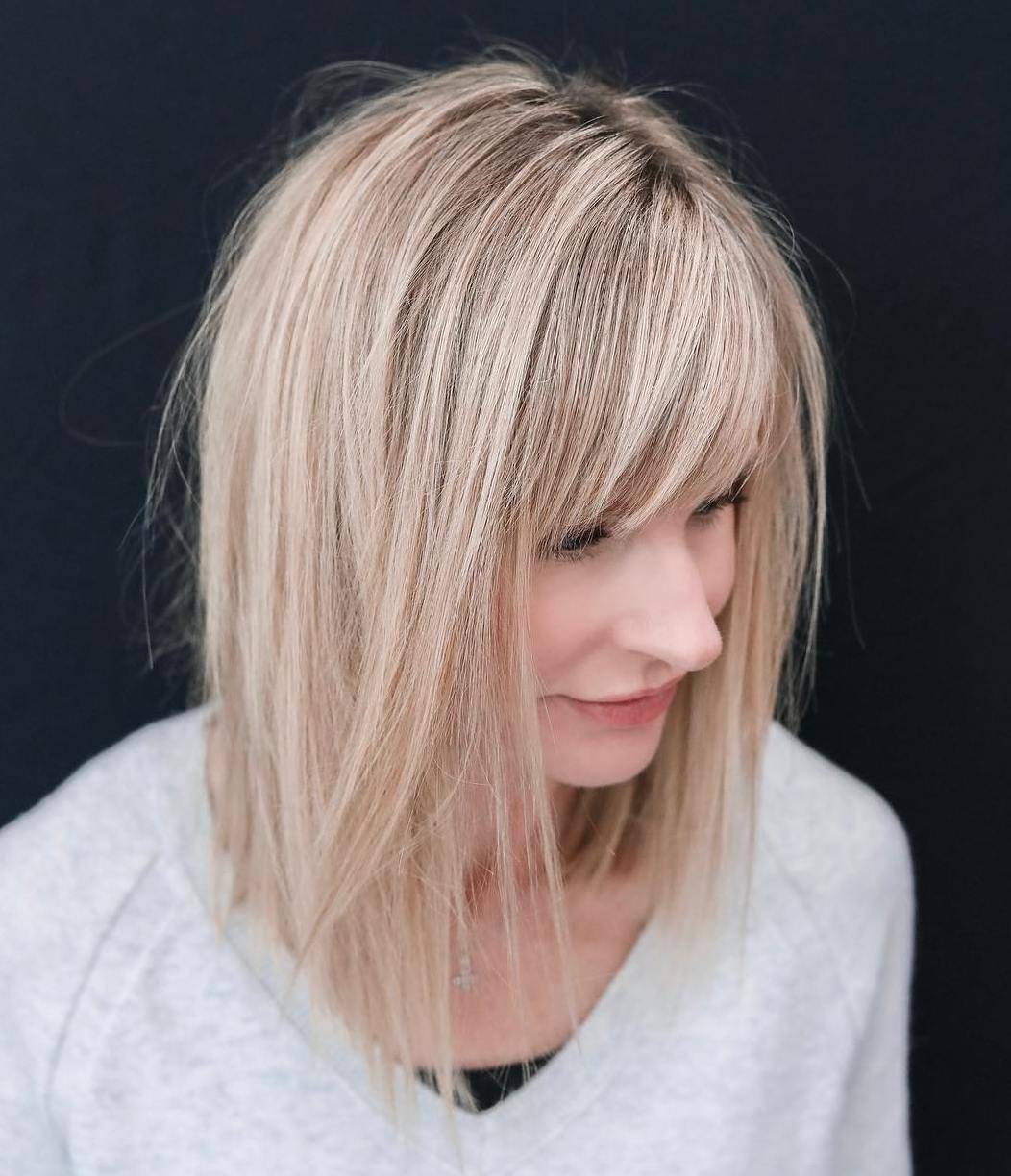 25 Latest Medium Length Hairstyles with Bangs for 2021