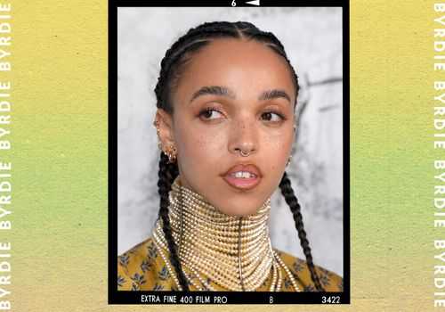 FKA twigs posing for the camera